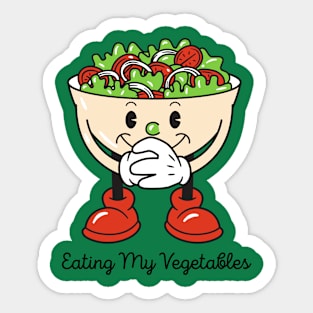 Eating My Vegetables Sticker